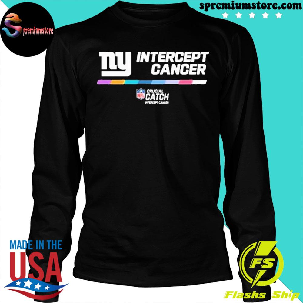 New york giants intercept cancer 2022 nfl crucial catch shirt, hoodie,  longsleeve tee, sweater