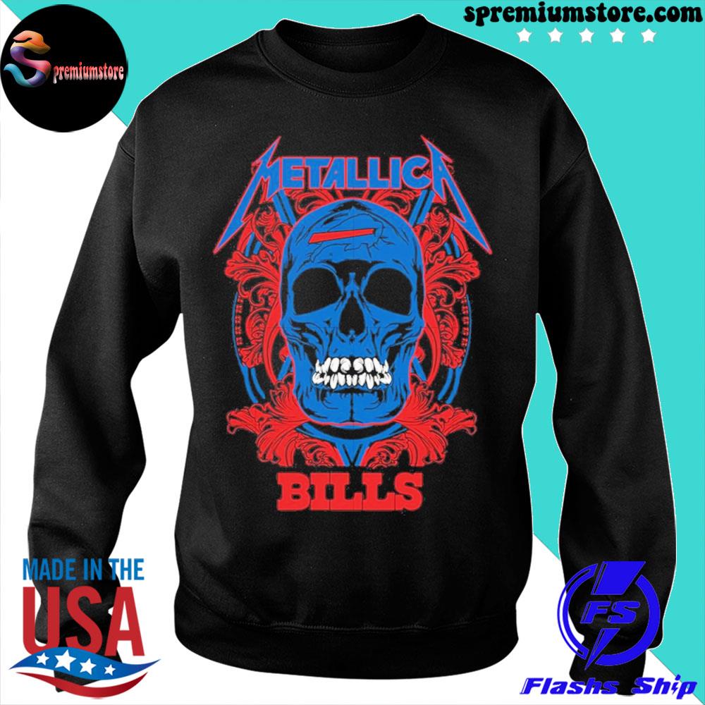 NFL skull metallica Buffalo Bills shirt,tank top, v-neck for men