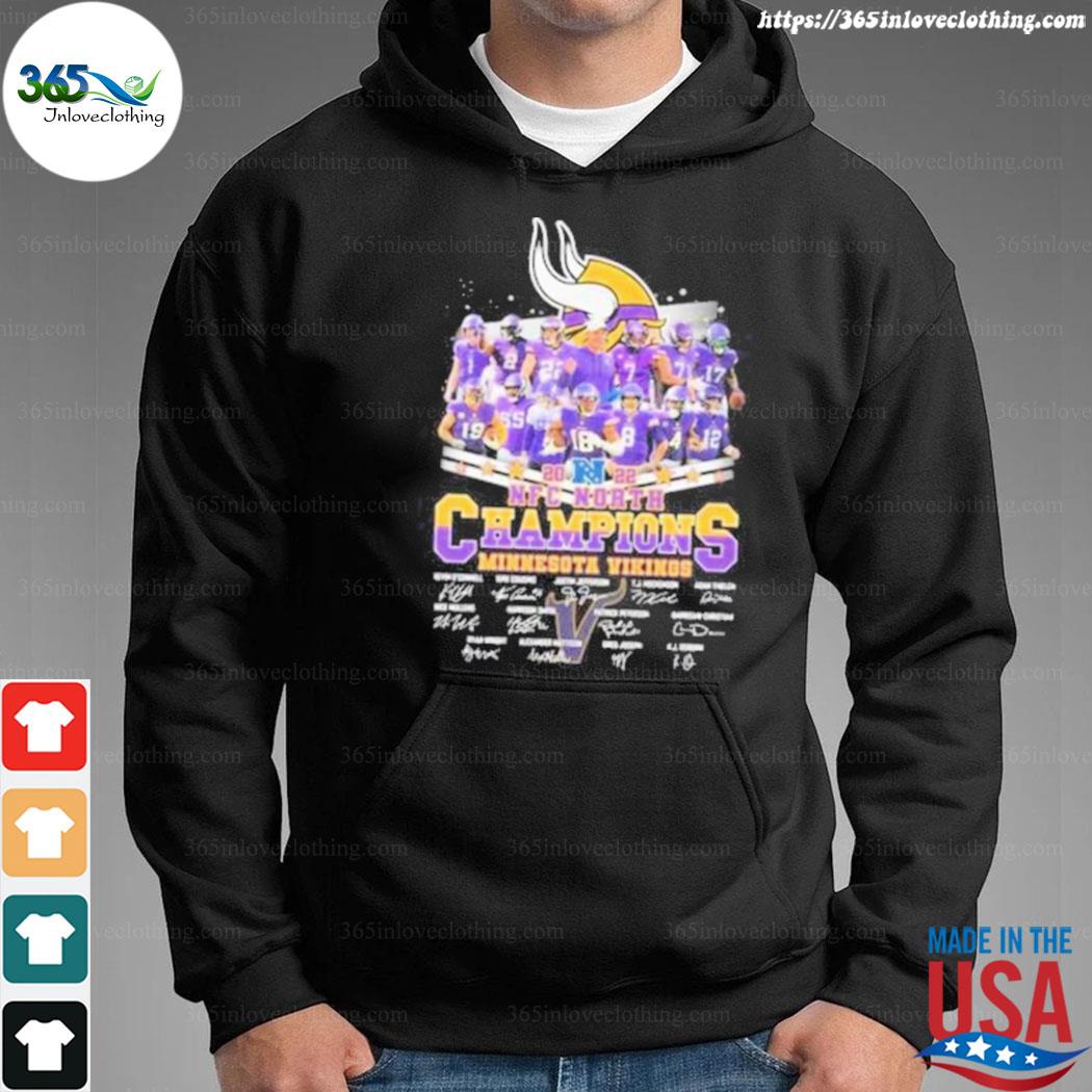 Minnesota Vikings 2022 NFC North division champions shirt, hoodie, sweater  and v-neck t-shirt