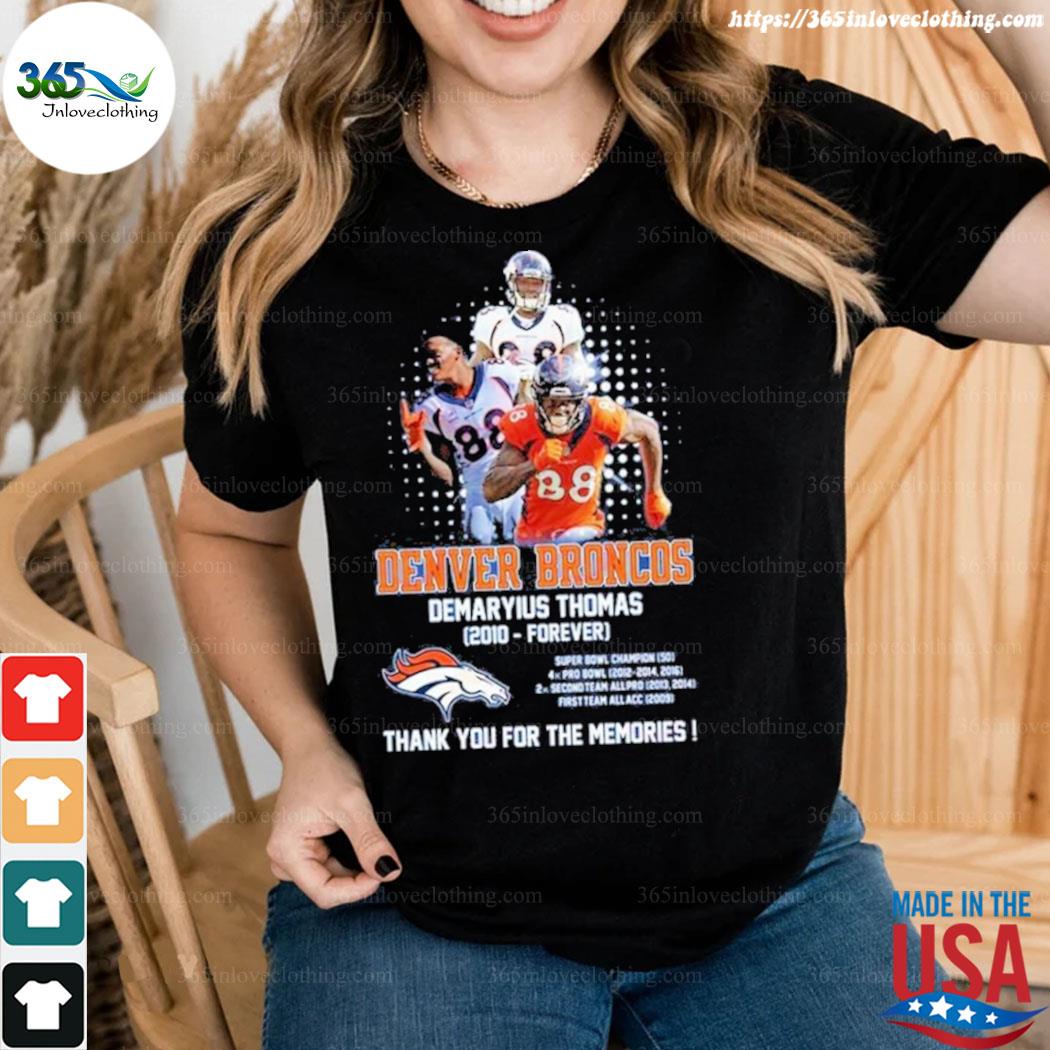 Demaryius Thomas Denver Broncos Thank You For The Memories Shirt