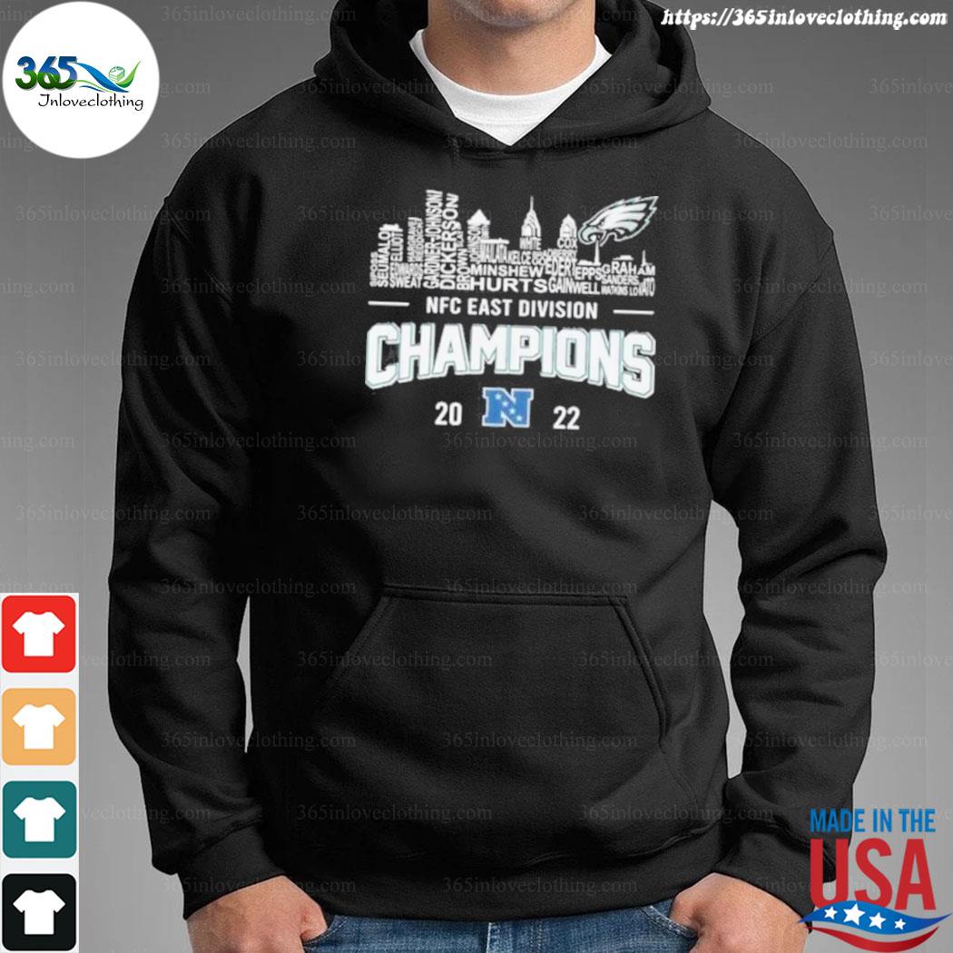 2022 nfc east division champions philadelphia eagles players names shirt,  hoodie, sweater, long sleeve and tank top