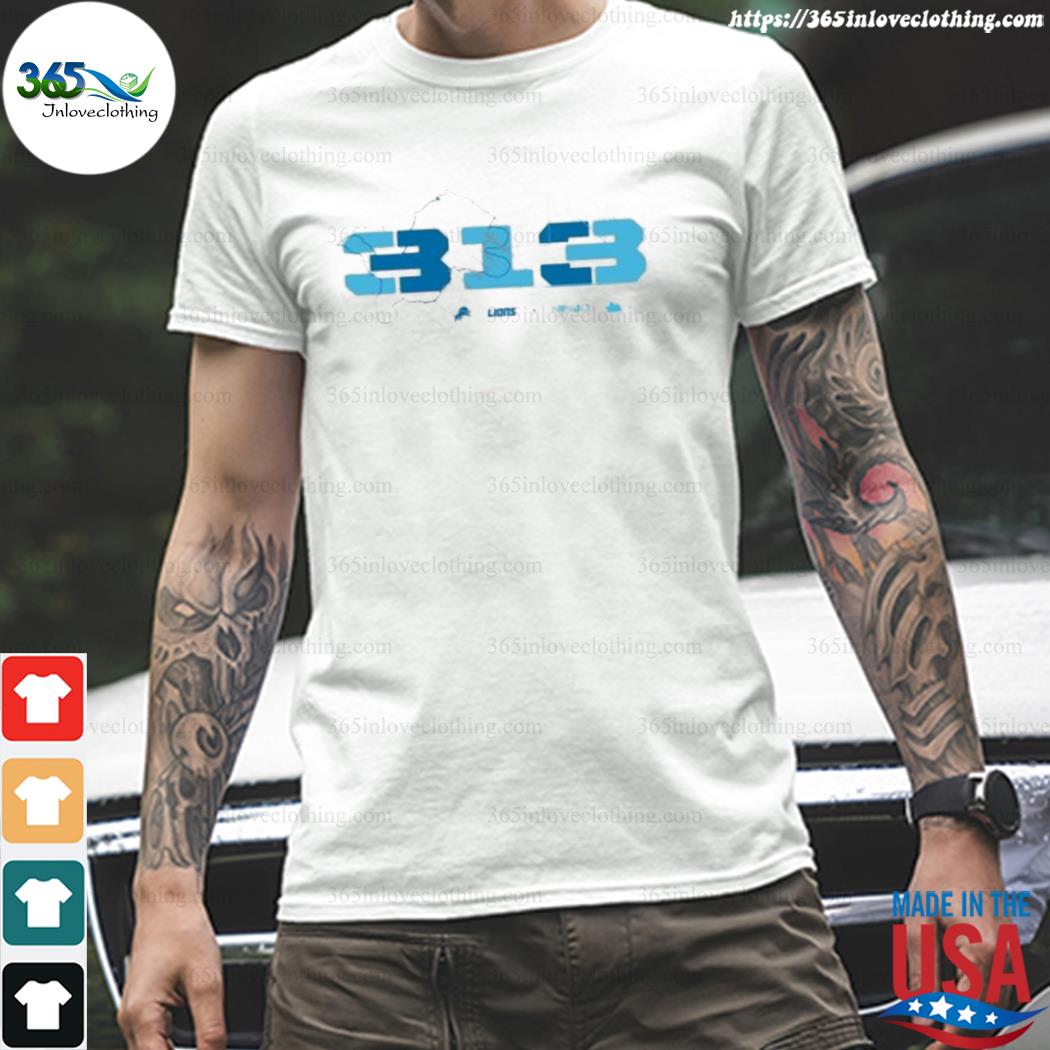 detroit lions 313 shirt' Men's T-Shirt