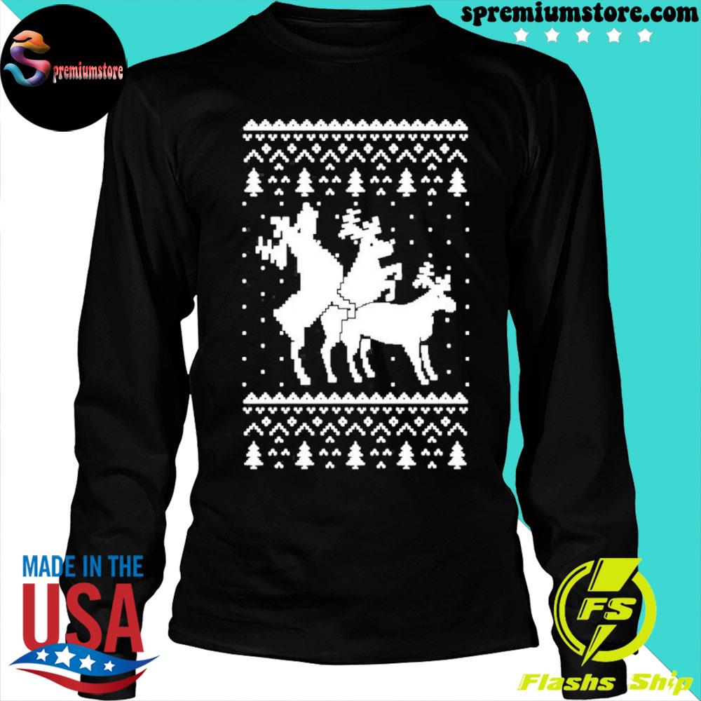 Reindeer sex hot sale christmas sweater