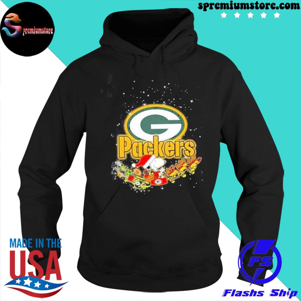 Green Bay Packers Santa Snoopy Brings Christmas To Town Shirts, hoodie,  sweater, long sleeve and tank top