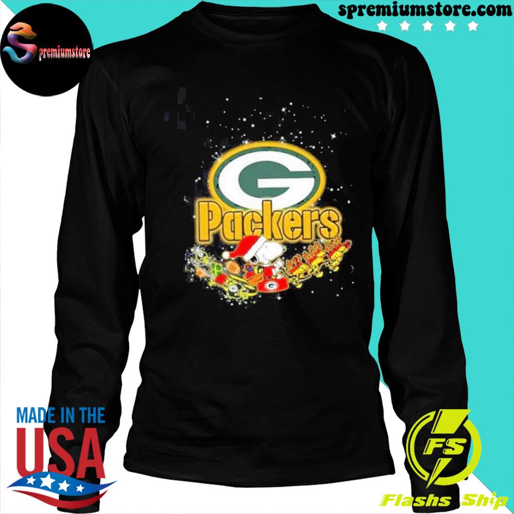 Green Bay Packers Santa Snoopy Brings Christmas To Town Shirts, hoodie,  sweater, long sleeve and tank top