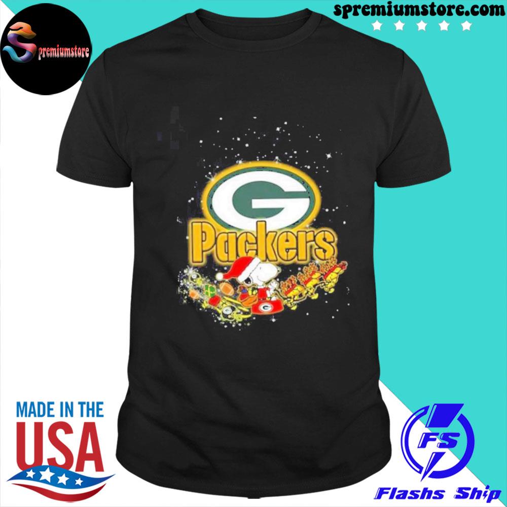 Green Bay Packers Santa Snoopy Brings Christmas To Town Shirts, hoodie,  sweater, long sleeve and tank top