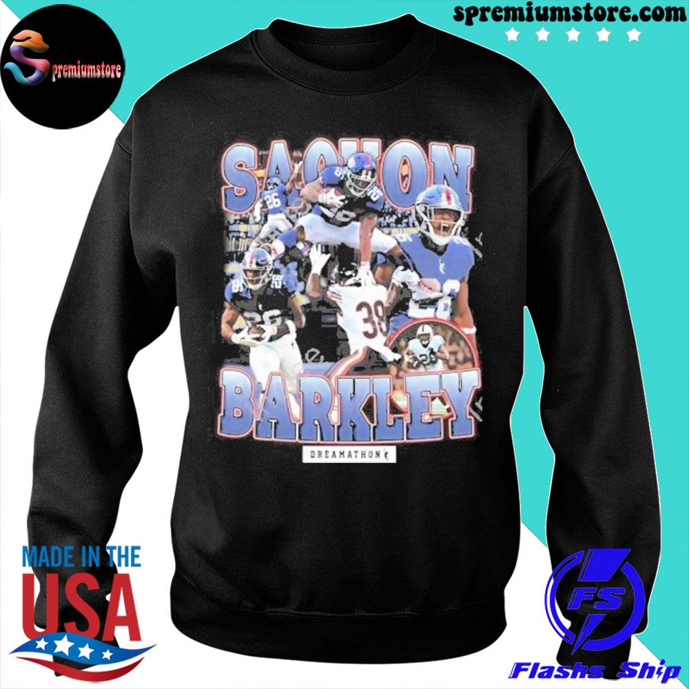 Official Dreamathon Merch Sterling Shepard Wearing Saquon Barkley