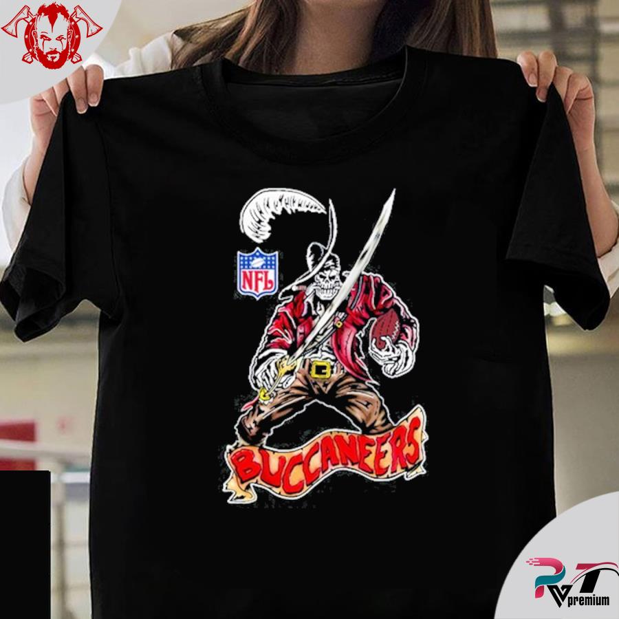 Warren Lotas x Mitchell & Ness Buccaneers Black T-Shirt - Size