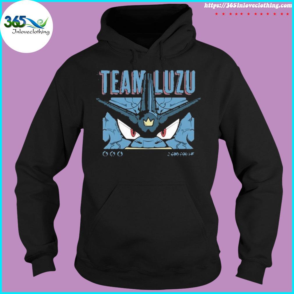 Team luzu blue new top s hoodie-black