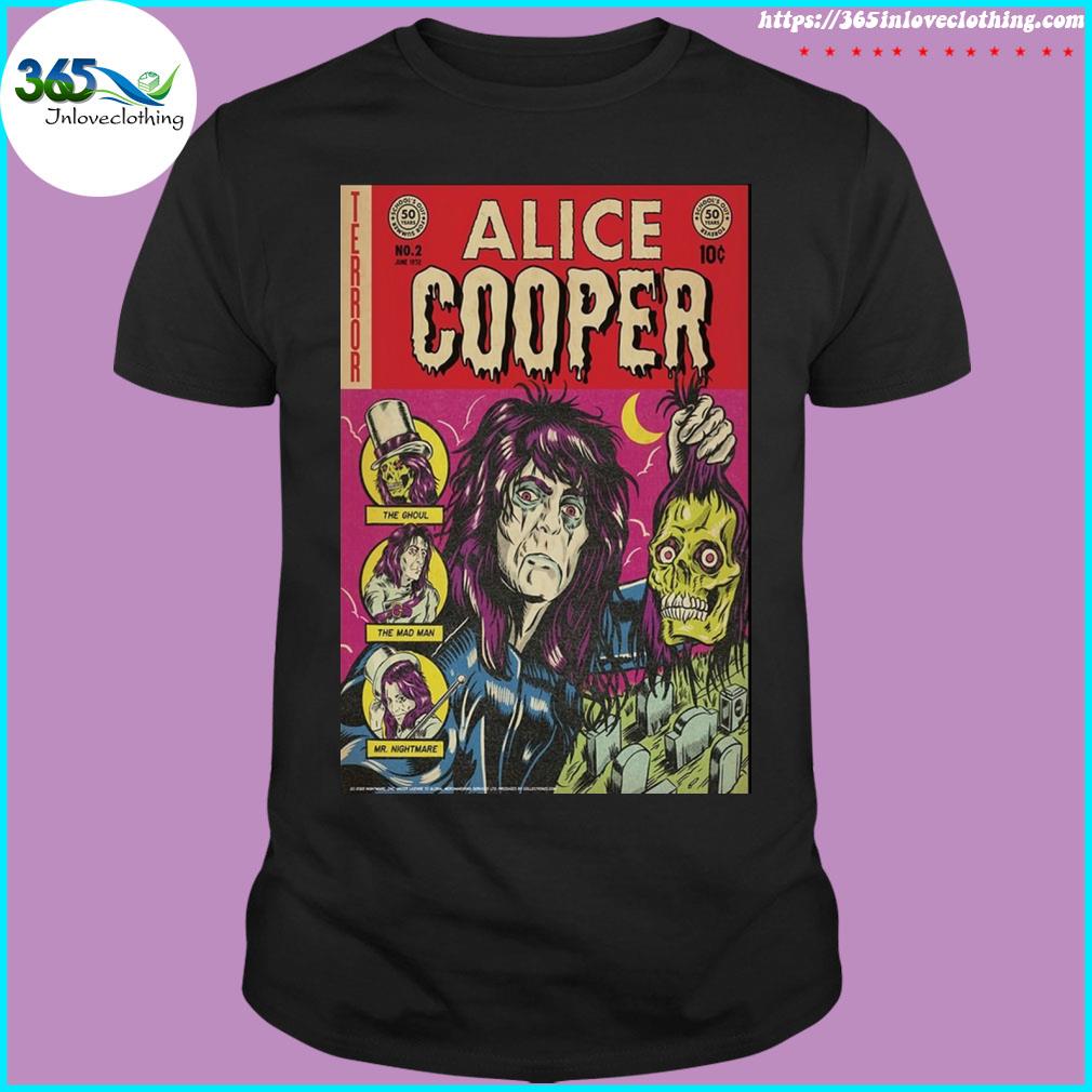 Terror alice cooper portrait poster shirt