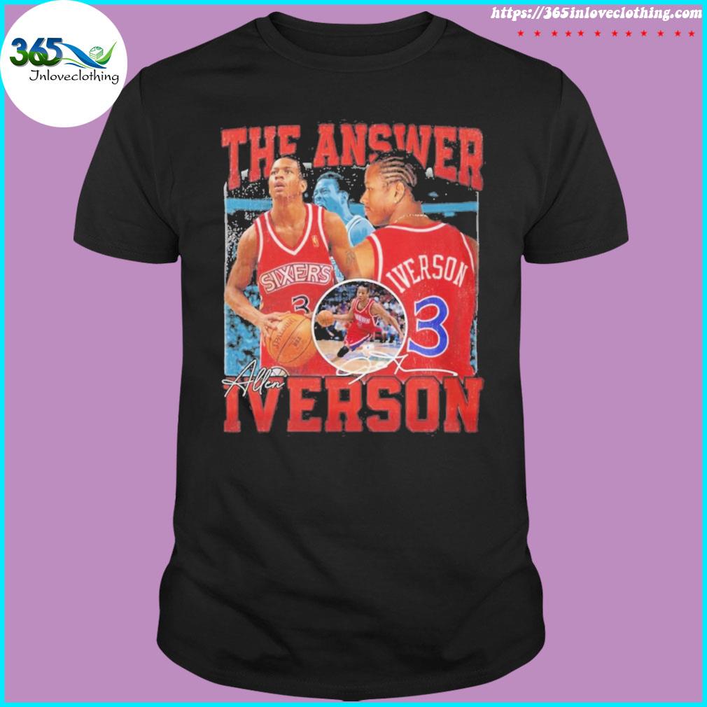 The answer iverson allen iverson legend signature shirt