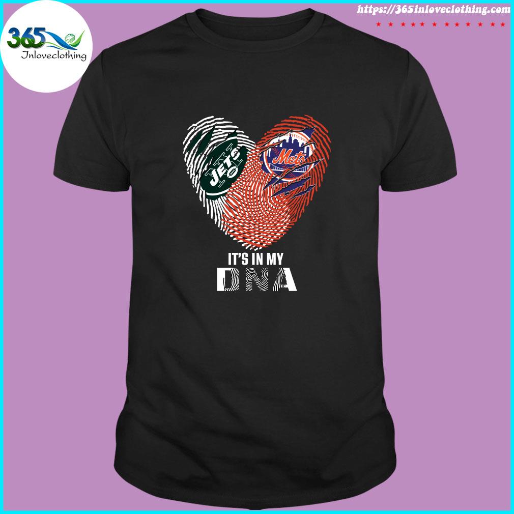 New York Jets And Mets Heart It's In My DNA Shirt, hoodie, sweater, long  sleeve and tank top