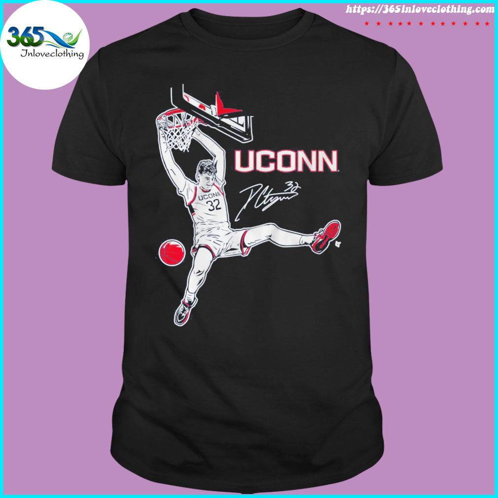 Uconn basketball donovan clingan signature slam signature shirt