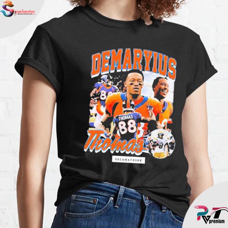 Von Miller wearing Demaryius Thomas Dreamathon shirt