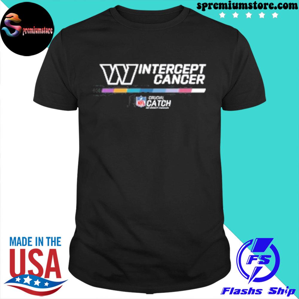 Washington commanders 2022 NFL crucial catch therma performance intercept  cancer shirt, hoodie, sweater, long sleeve and tank top