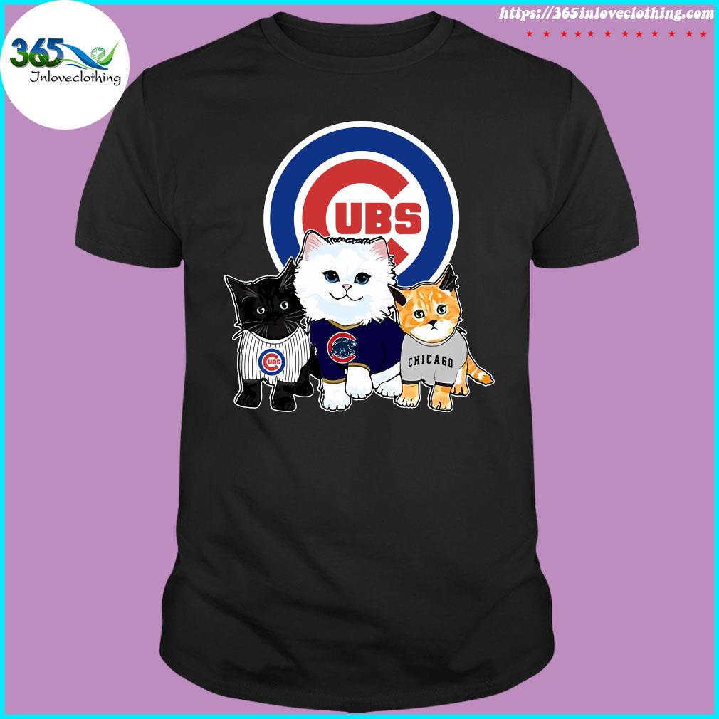 We Love Wrigley Chicago Cubs Baseball Fans And Cat Lovers Funny t-shirt