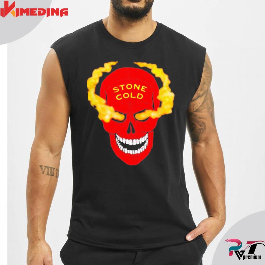 Wwe Stone Cold Steve Austin Red Skull Graphic T-shirt, hoodie