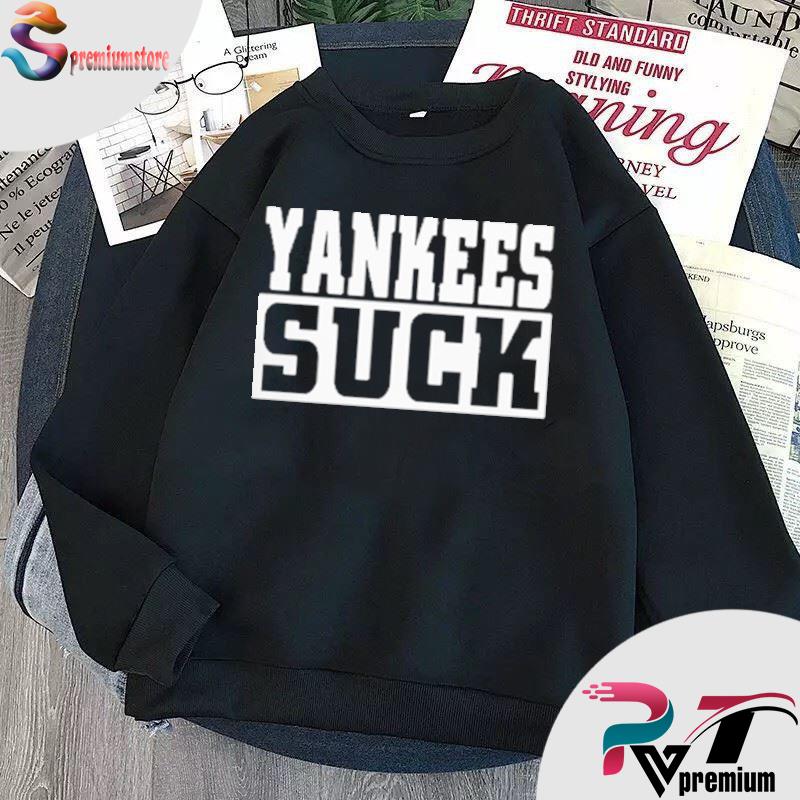 Vintage Yankees Suck Sarcastic Novelty Humor Long Sleeve T Shirt