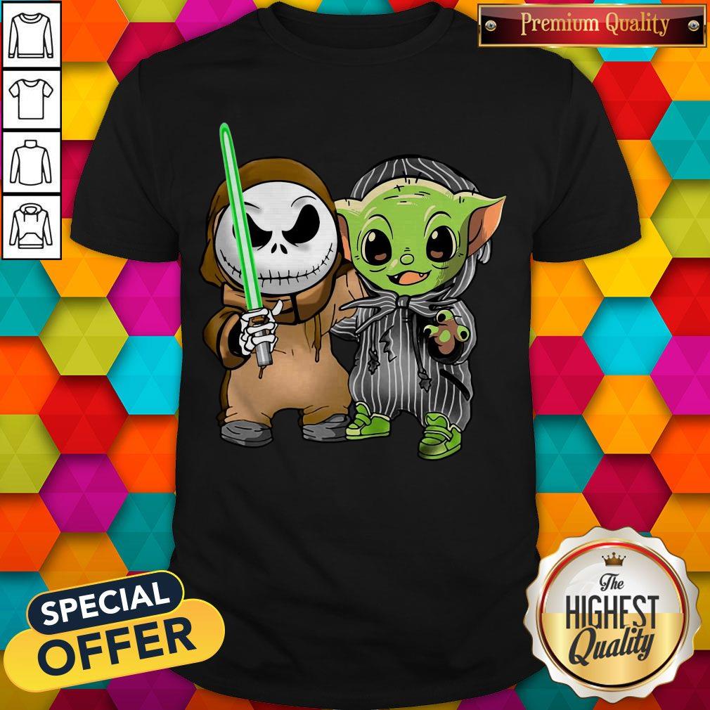 Download Baby Yoda And Jack Skellington Shirt Tank Top V Neck For Men And Women