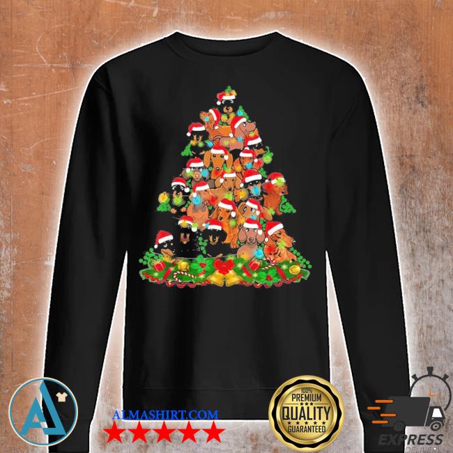 Dachshund Xmas Tree Dachshunds Ugly Christmas Sweater,tank Top, V-neck 