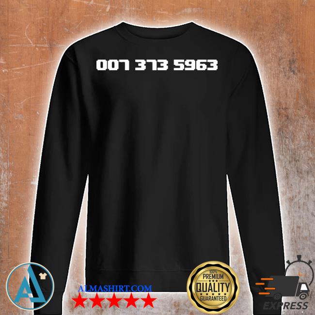 007 373 5963 shirt