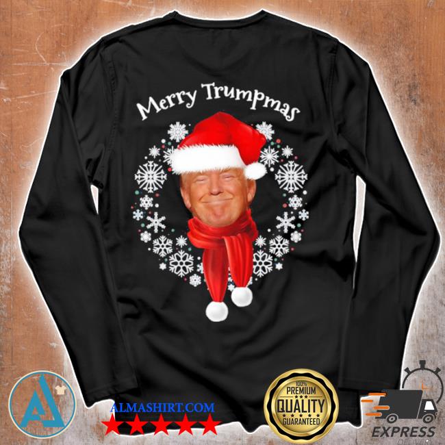 Donald Trump merry Trumpmas laurel wreath shirt,tank top, v-neck for ...